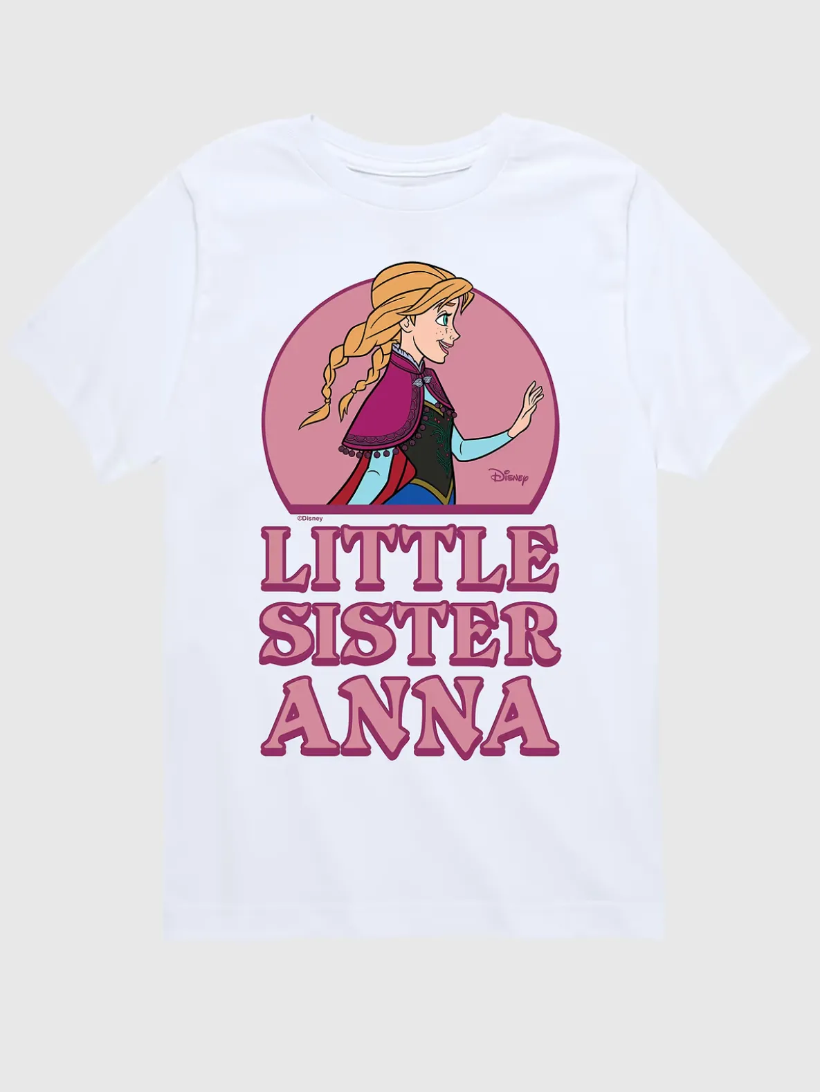 Toddler Frozen Little Sister Anna Short Sleeve Graphic Tee