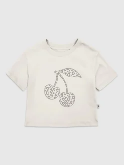 Toddler Leopard Cherries Graphic T-Shirt