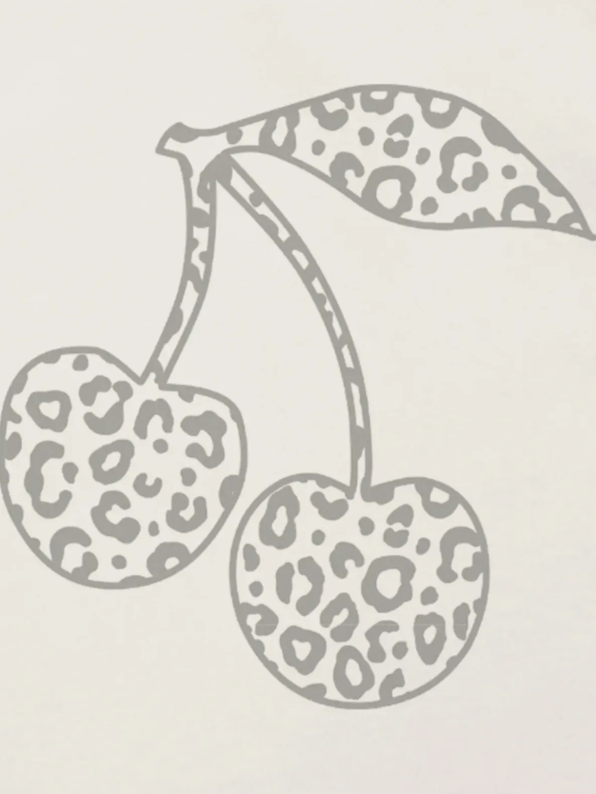 Toddler Leopard Cherries Graphic T-Shirt