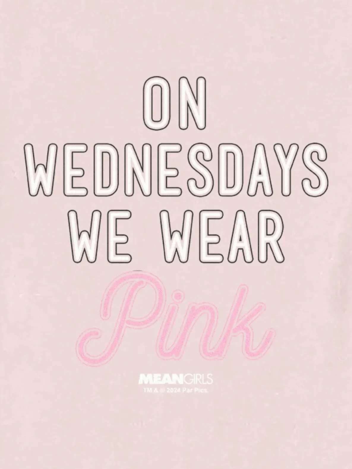 Toddler Mean Girls On Wednesdays We Wear Pink Graphic Tee