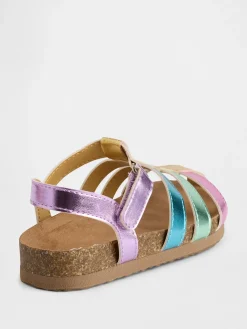 Toddler Metallic Fisherman Sandals
