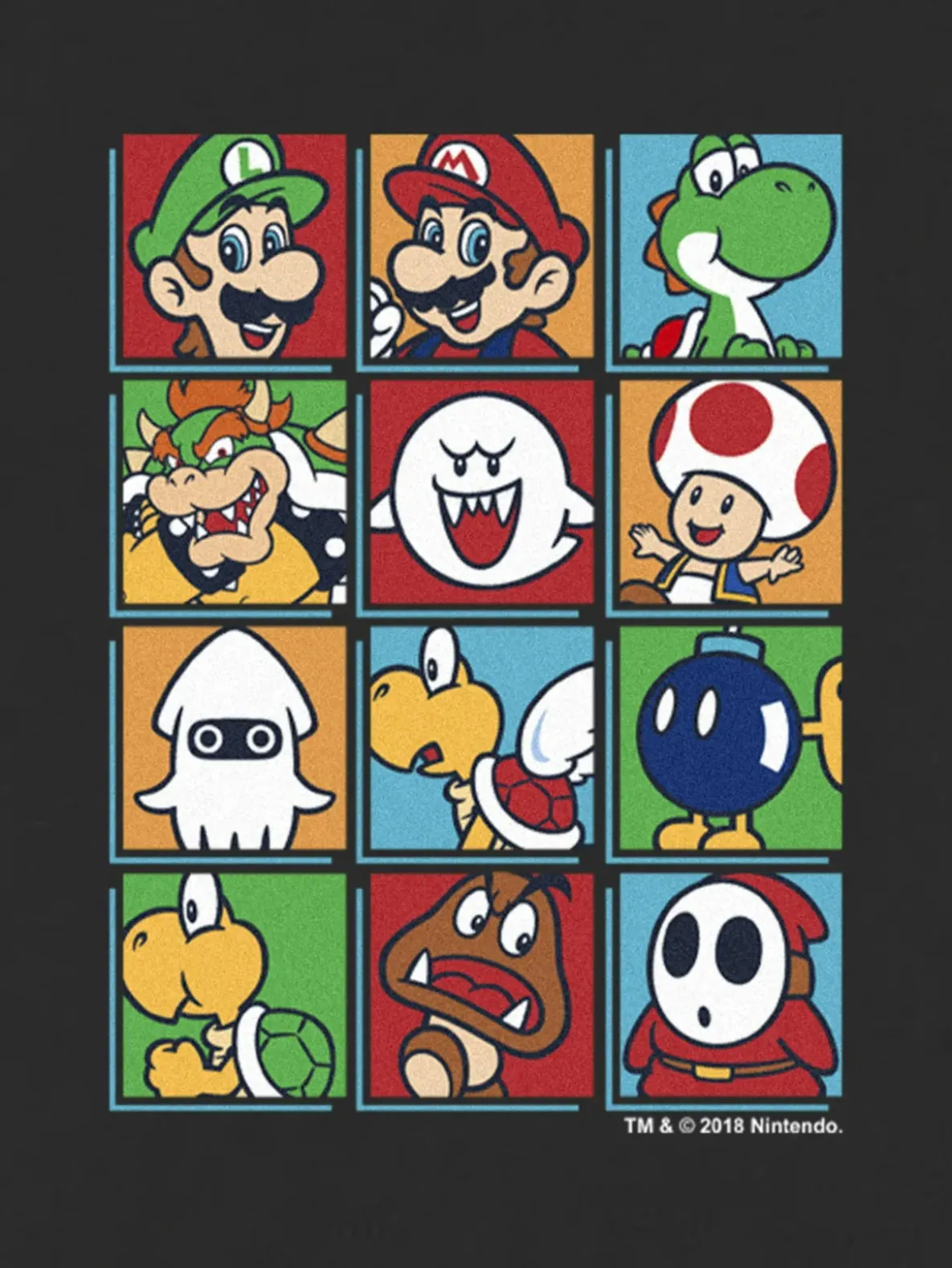 Toddler Nintendo Character Box Up Graphic T-Shirt