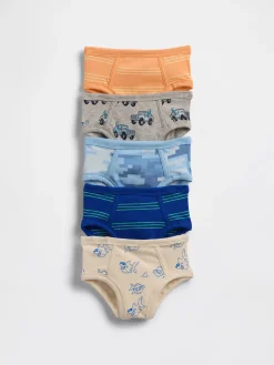 Toddler Organic Stretch Cotton Briefs (5-Pack)