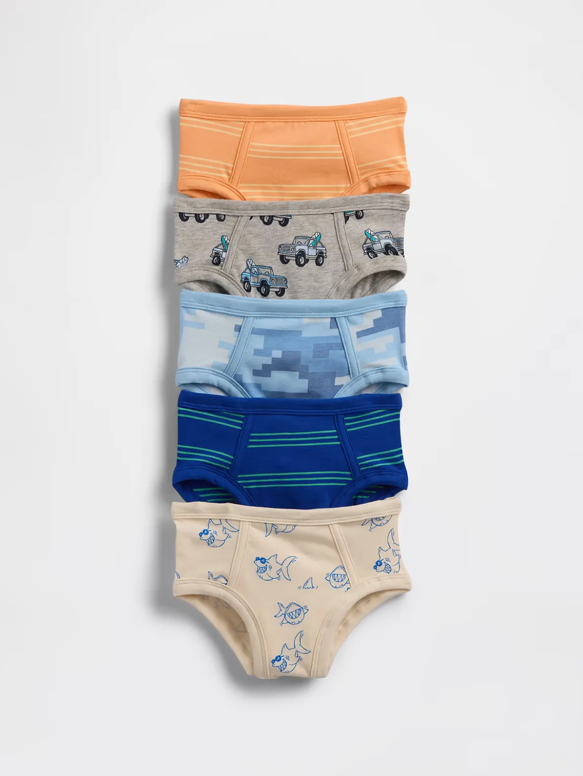 Toddler Organic Stretch Cotton Briefs (5-Pack)
