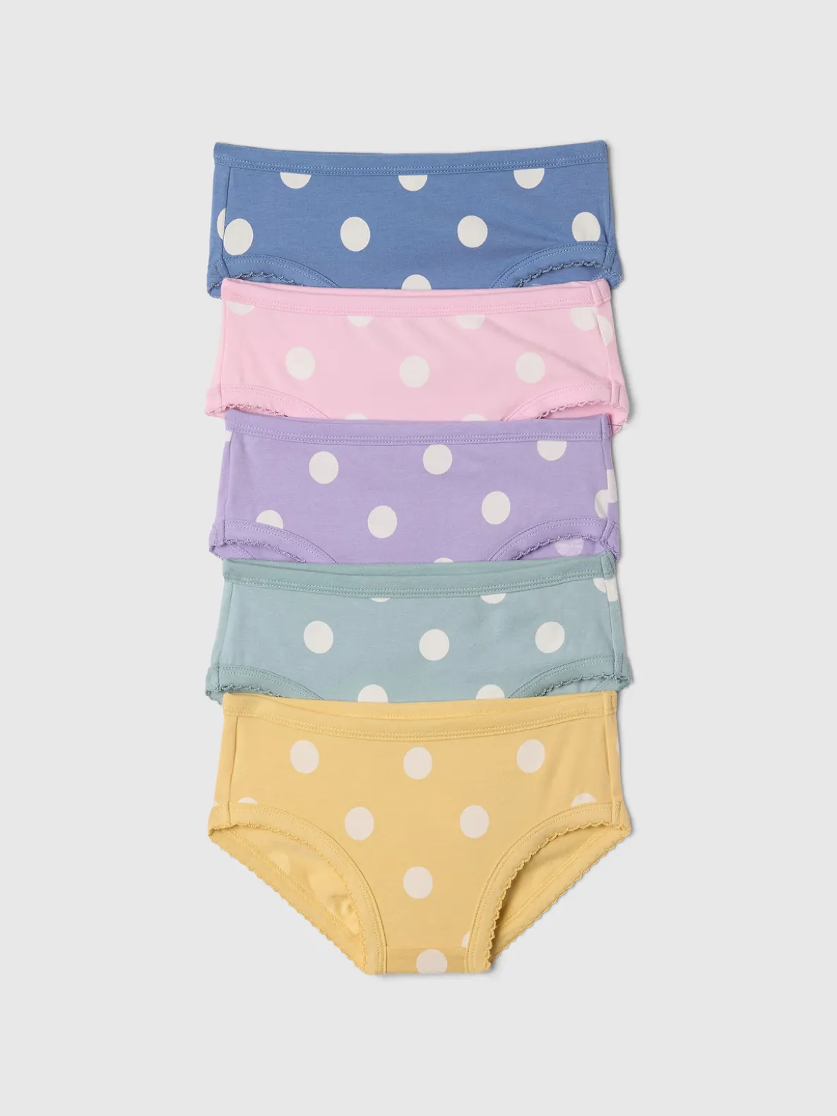 Toddler Organic Stretch Cotton Bikini Briefs (5-Pack)