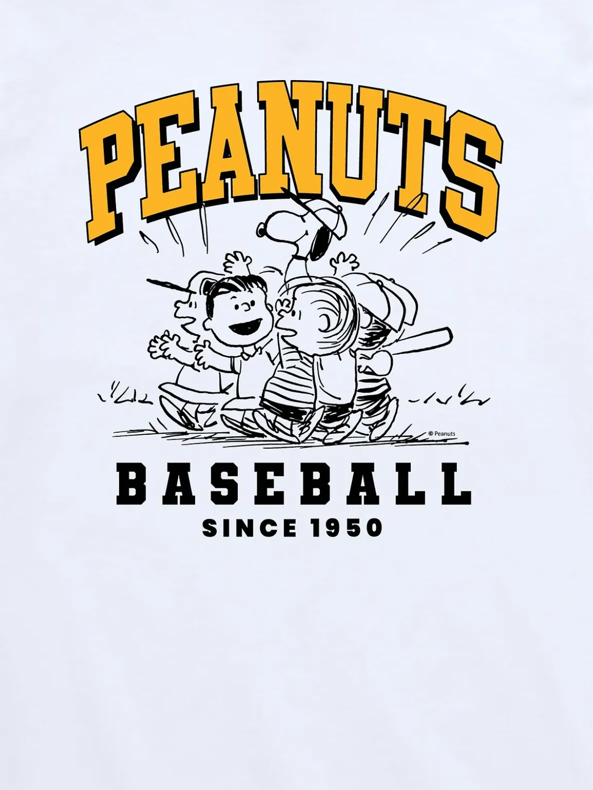 Toddler Peanuts Baseball Short Sleeve Tee