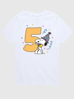 Toddler Peanuts 5th Birthday Short Sleeve Graphic T-Shirt