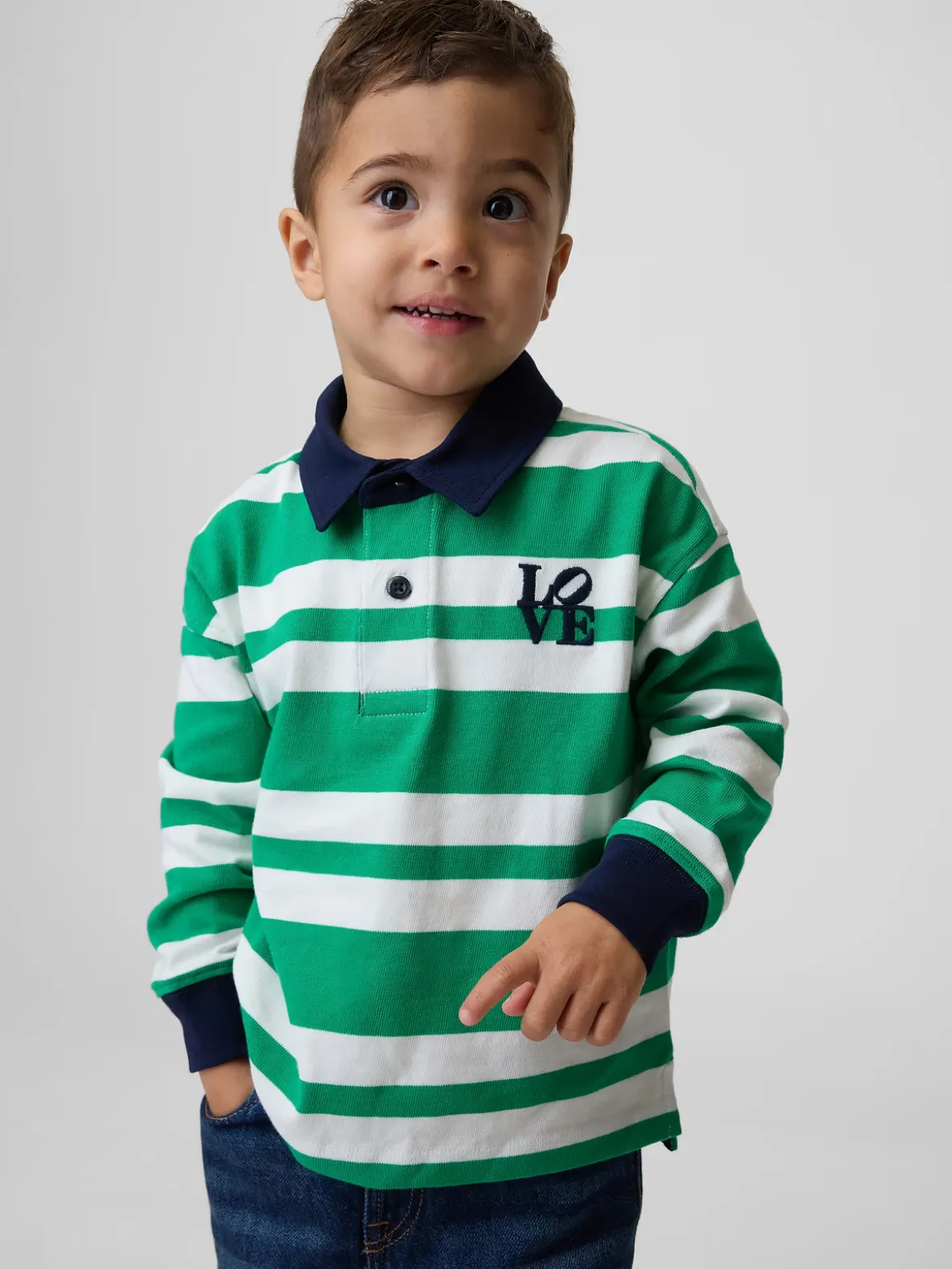 Toddler Robert Indiana LOVE Rugby Shirt