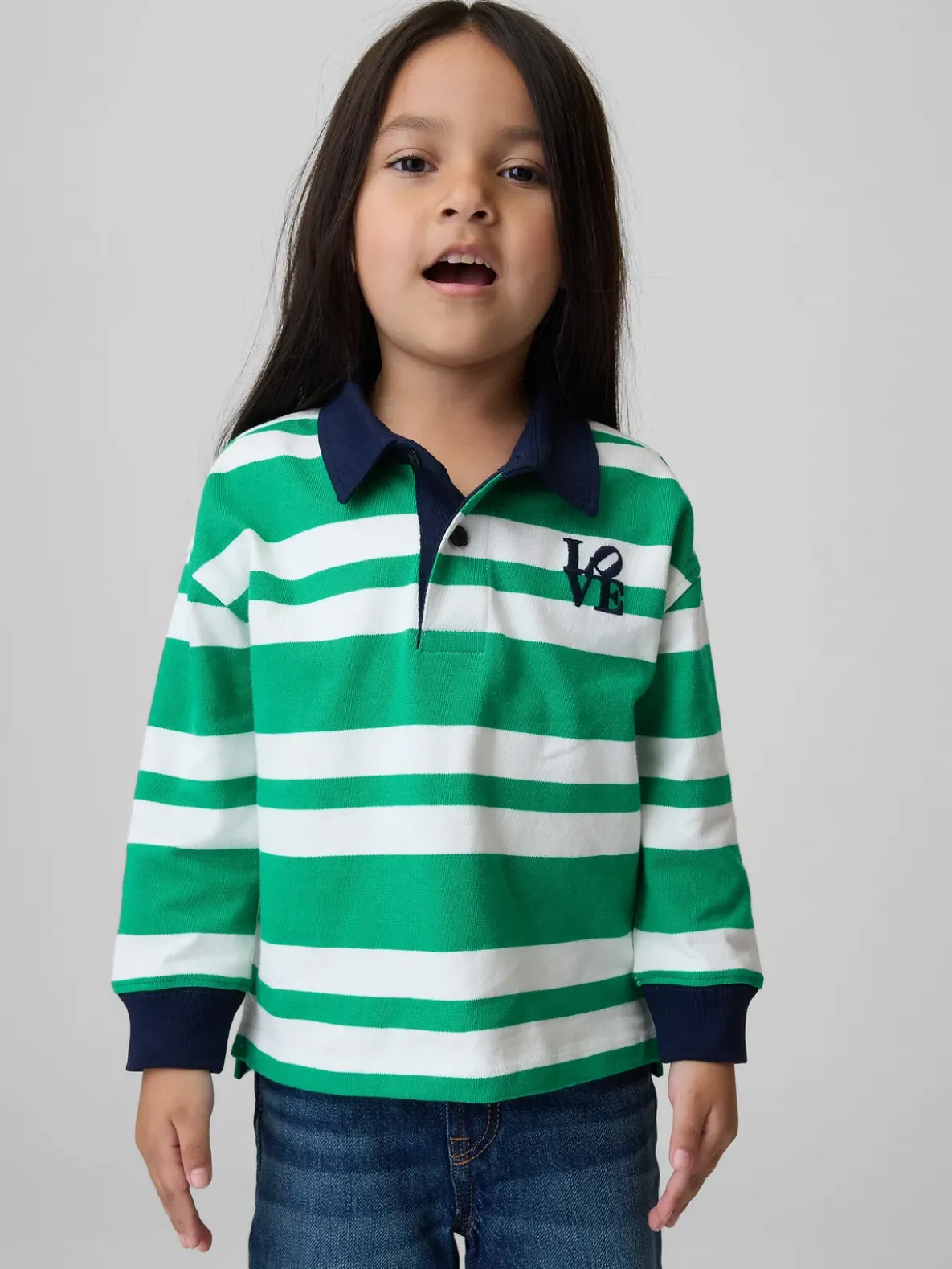 Toddler Robert Indiana LOVE Rugby Shirt