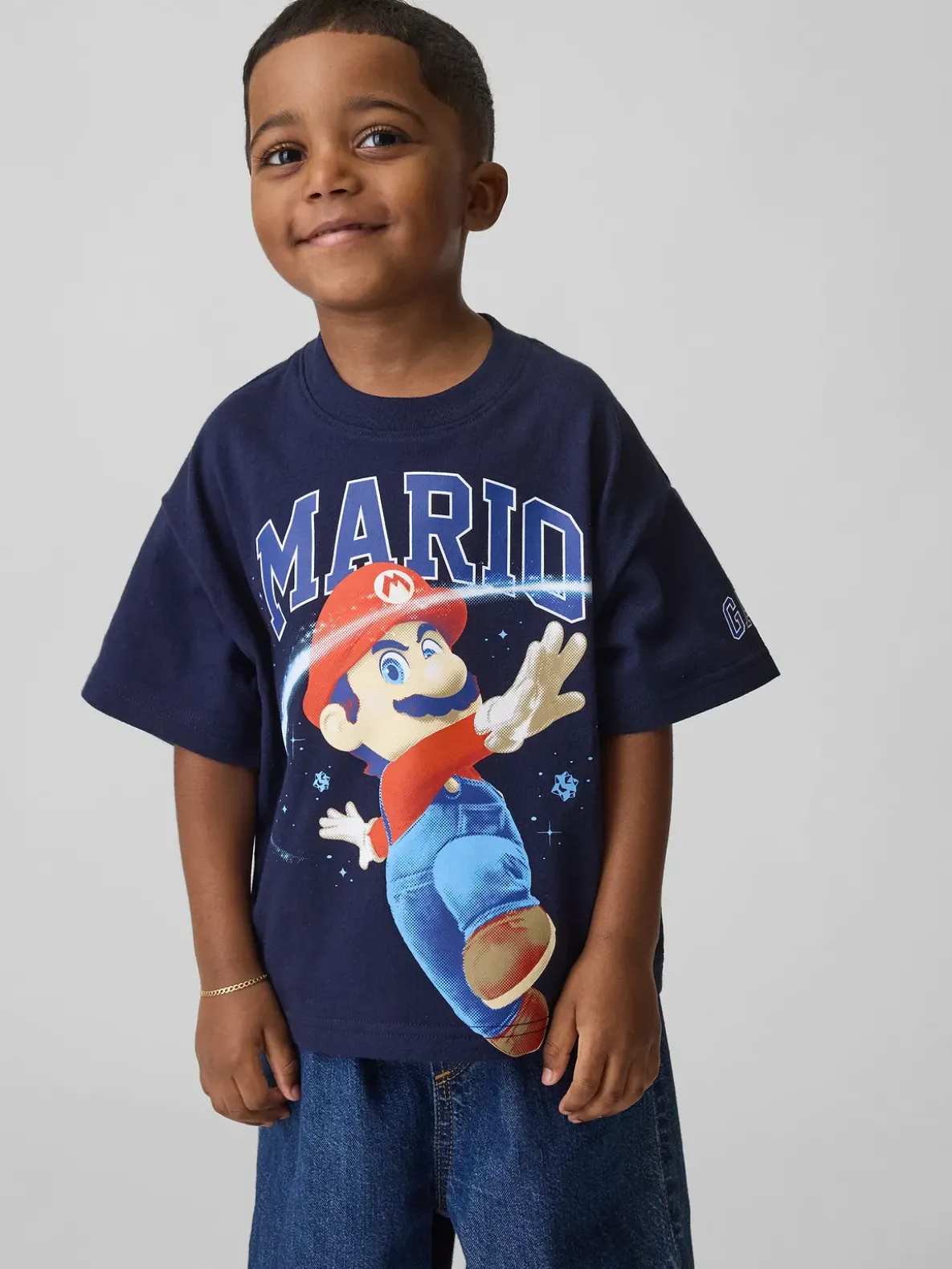 Toddler Super Mario Oversized Graphic T-Shirt