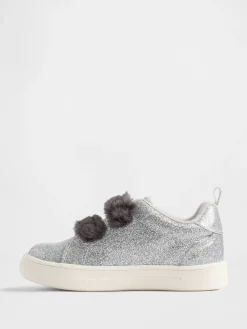Toddler Vegan Fur Glitter Sneakers