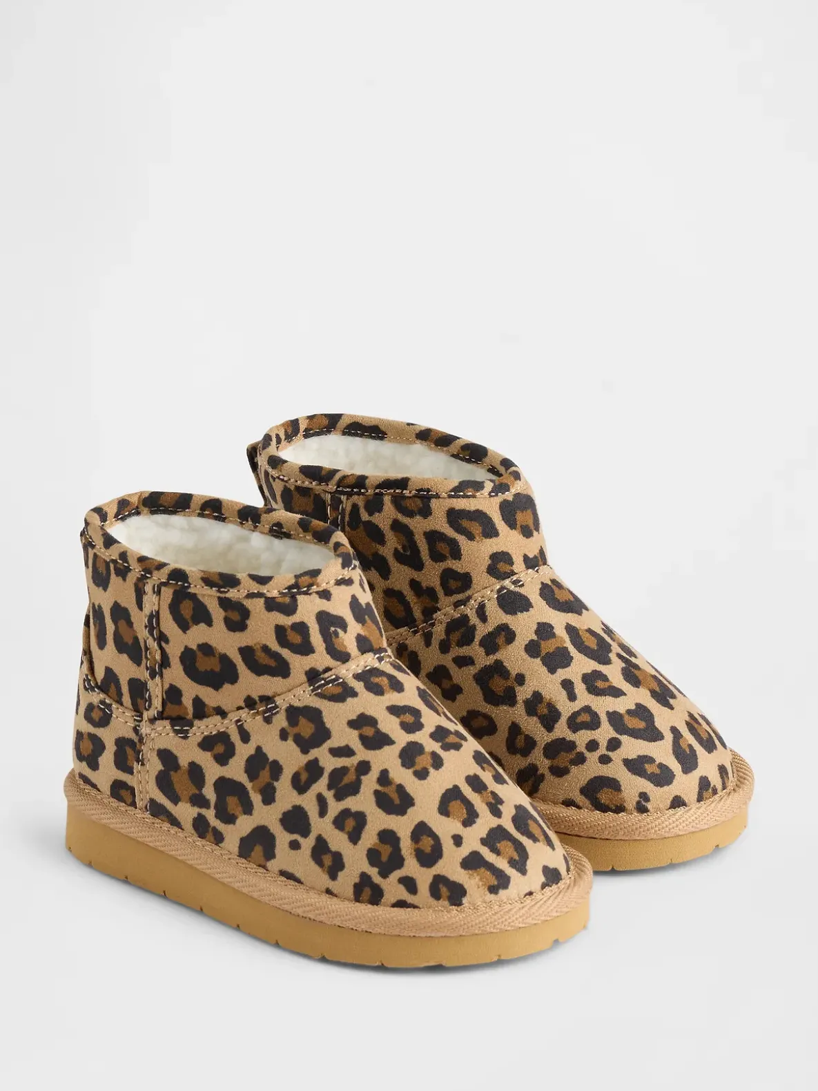 Toddler Vegan Suede Sherpa-Lined Boots