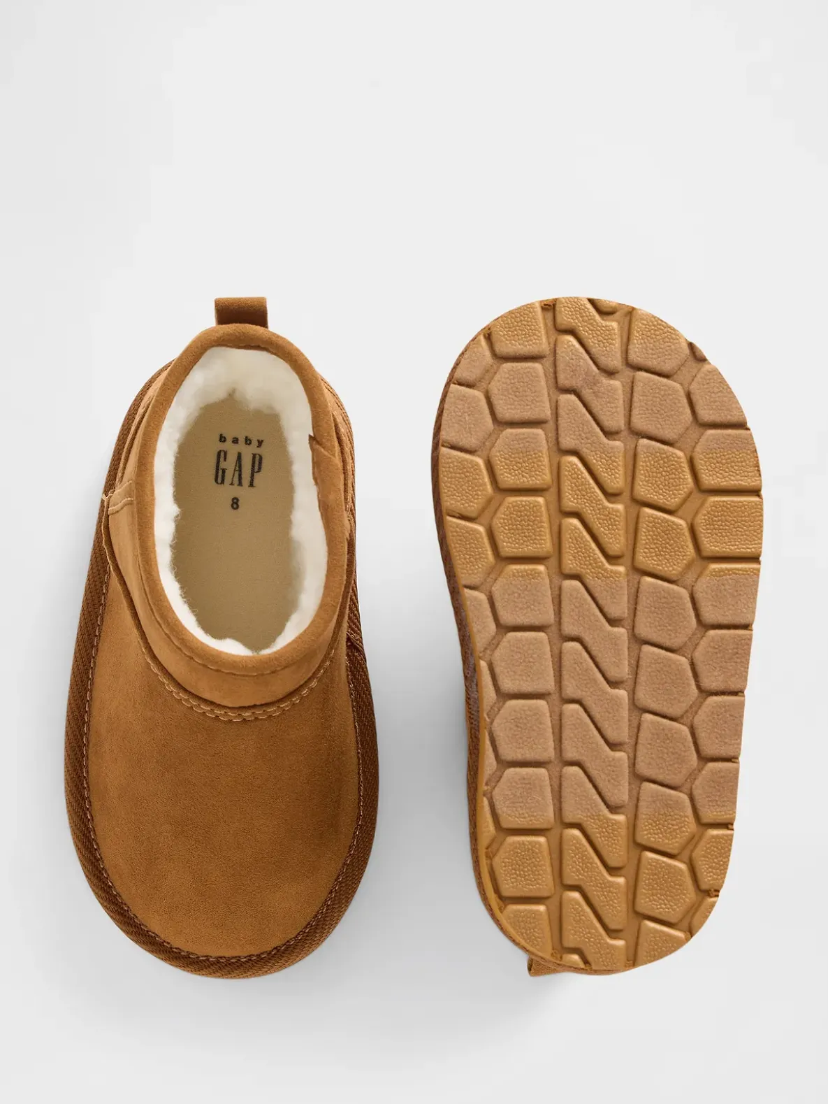 Toddler Vegan Suede Sherpa-Lined Boots