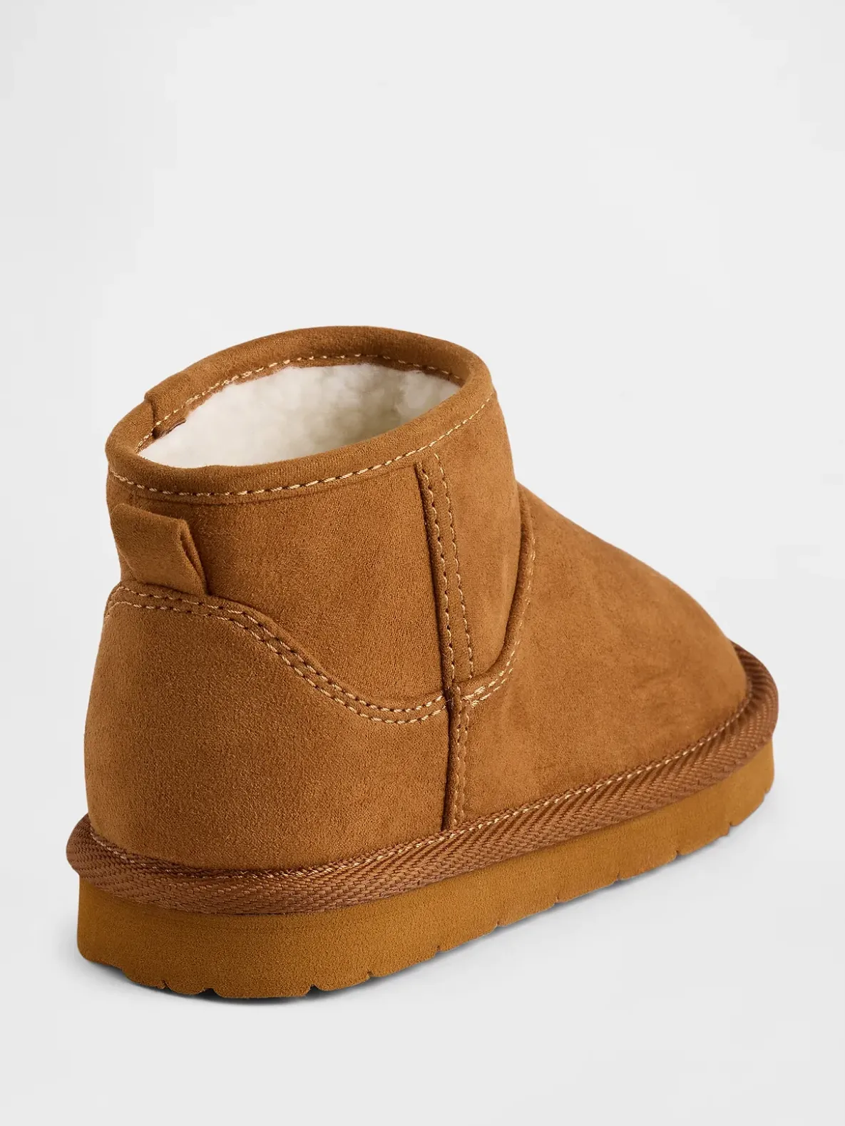 Toddler Vegan Suede Sherpa-Lined Boots