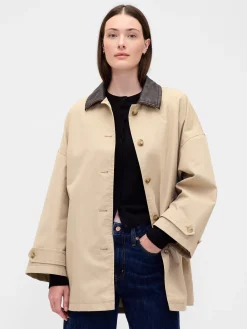 Twill Oversized Trench Coat