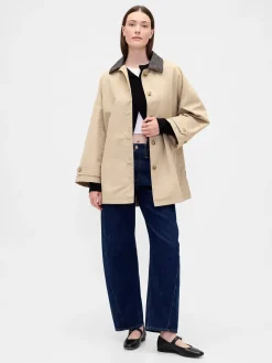 Twill Oversized Trench Coat