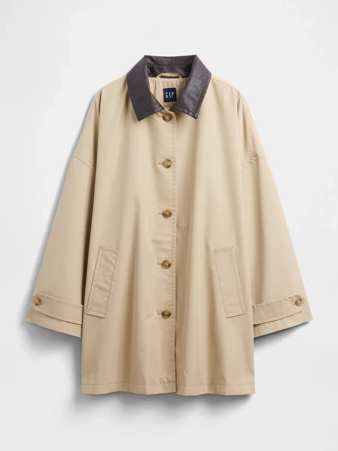 Twill Oversized Trench Coat