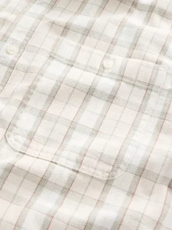 Twill Straight-Hem Shirt