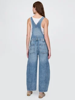 UltraSoft Denim Horseshoe Overalls