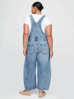 UltraSoft Denim Horseshoe Overalls