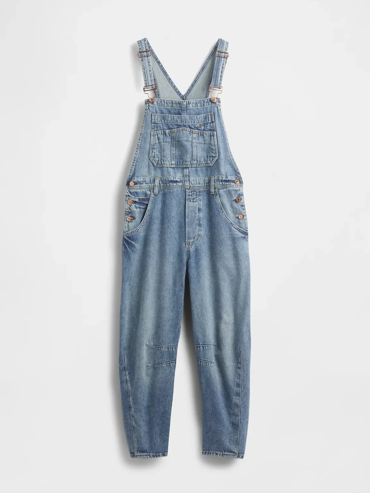 UltraSoft Denim Horseshoe Overalls