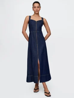 UltraSoft Denim Maxi Dress