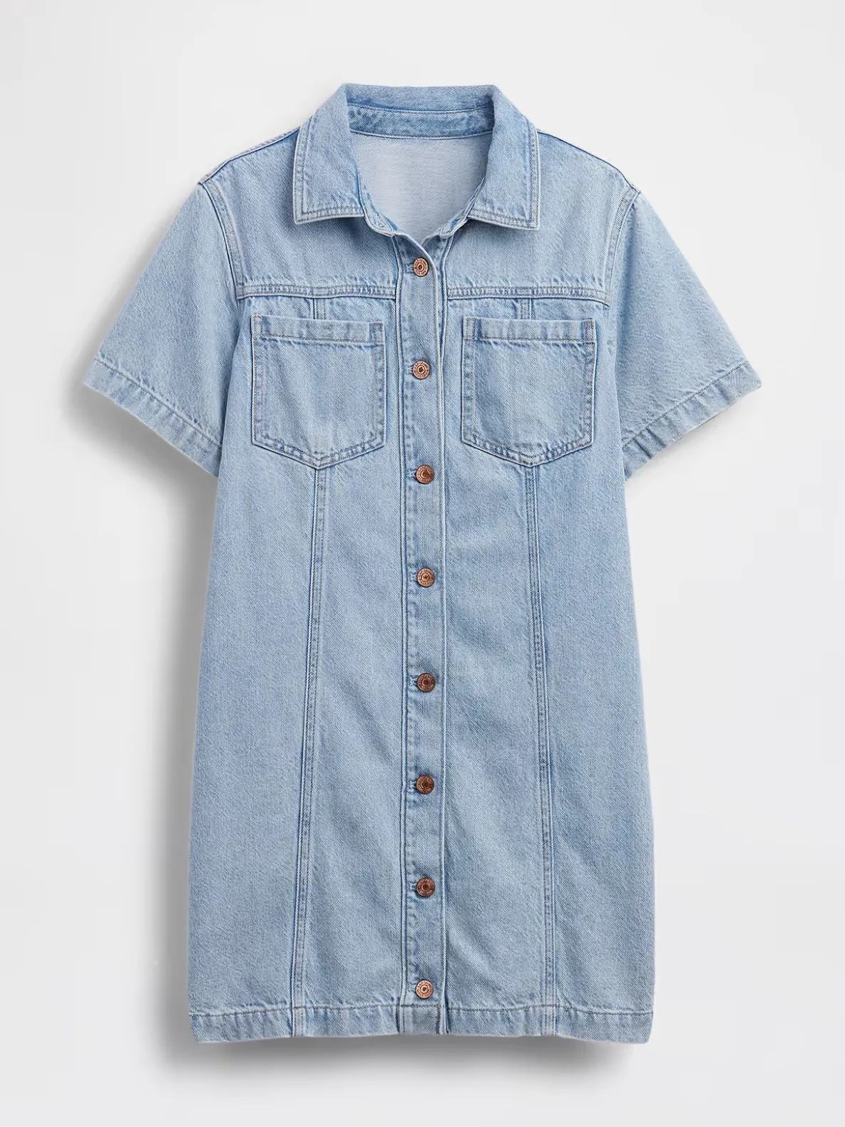 UltraSoft Denim Mini Shirtdress