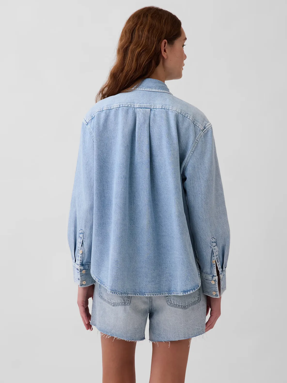 UltraSoft Denim Oversized Shirt