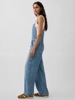 UltraSoft Denim Relaxed Overalls