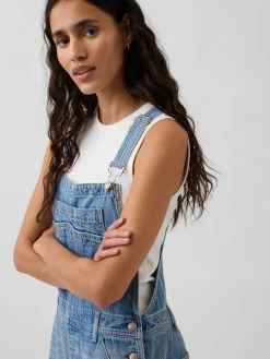 UltraSoft Denim Relaxed Overalls