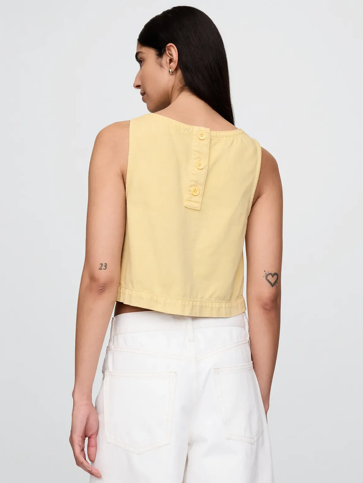 UltraSoft Denim Shell Tank Top