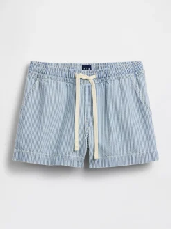 UltraSoft Denim Stripe Easy Shorts