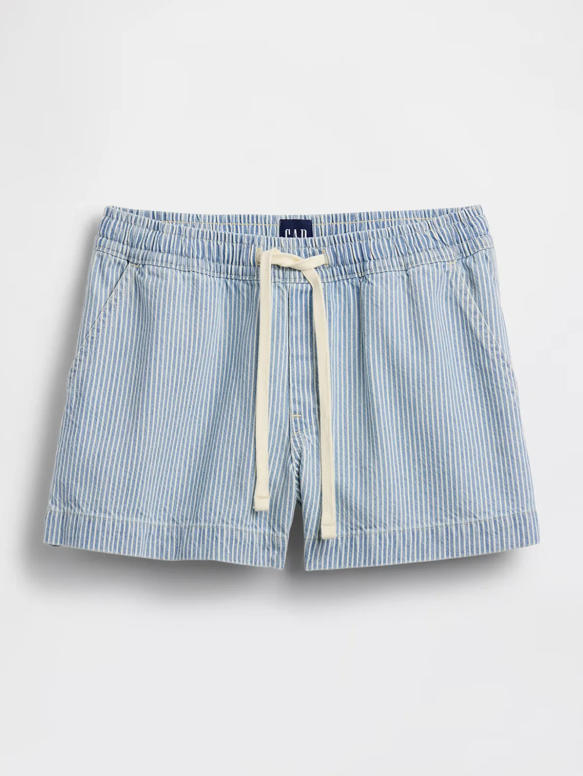 UltraSoft Denim Stripe Easy Shorts