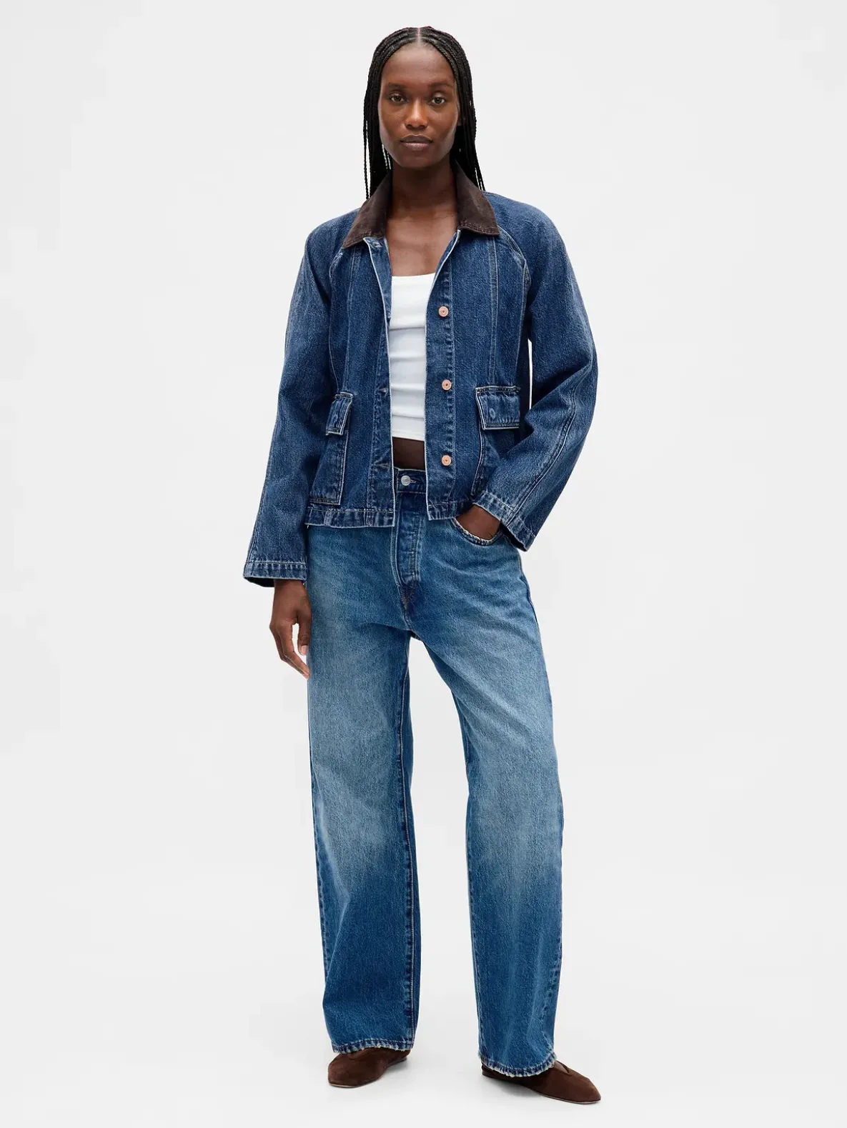 UltraSoft Denim Swing Chore Jacket