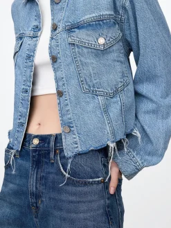 UltraSoft Icon Denim Crop Jacket