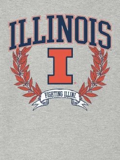 University of Illinois Laurels Dark Graphic T-Shirt