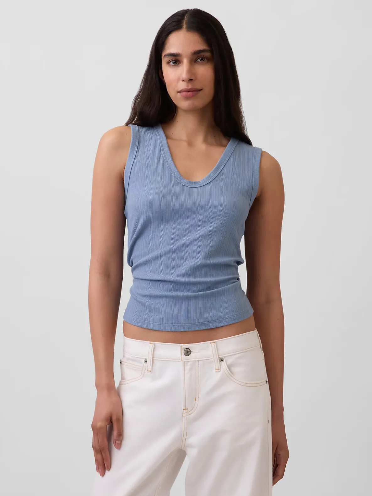 Variegated Rib Tank Top