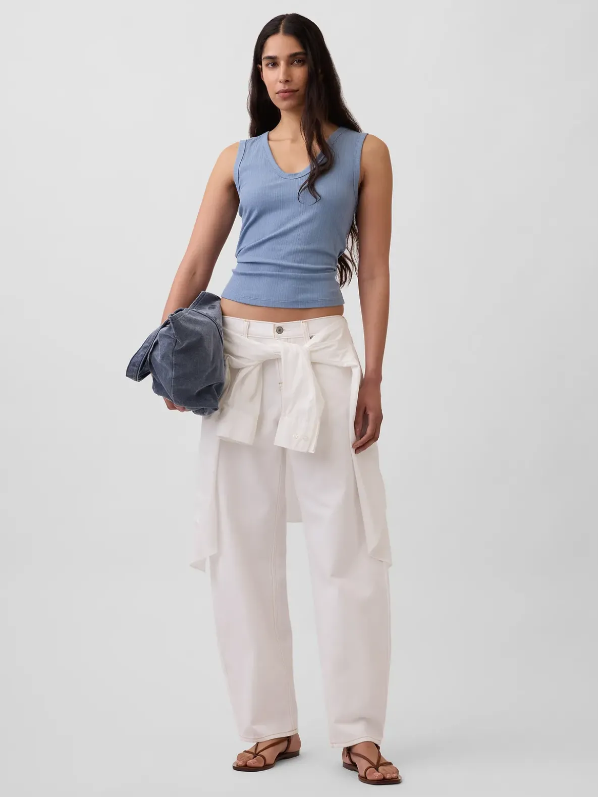 Variegated Rib Tank Top