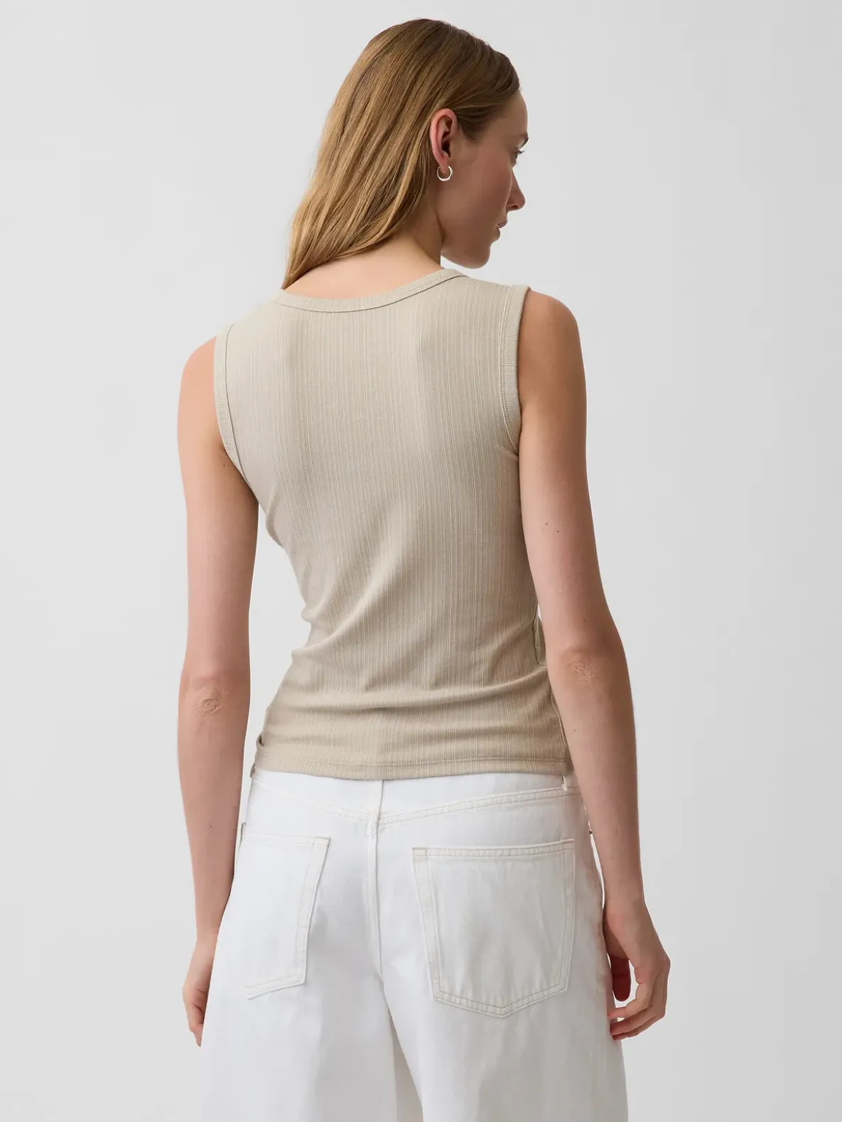Variegated Rib Tank Top