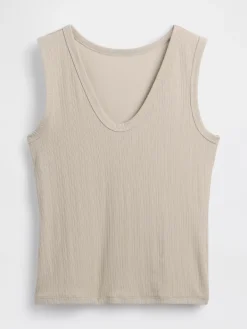 Variegated Rib Tank Top