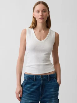 Variegated Rib Tank Top