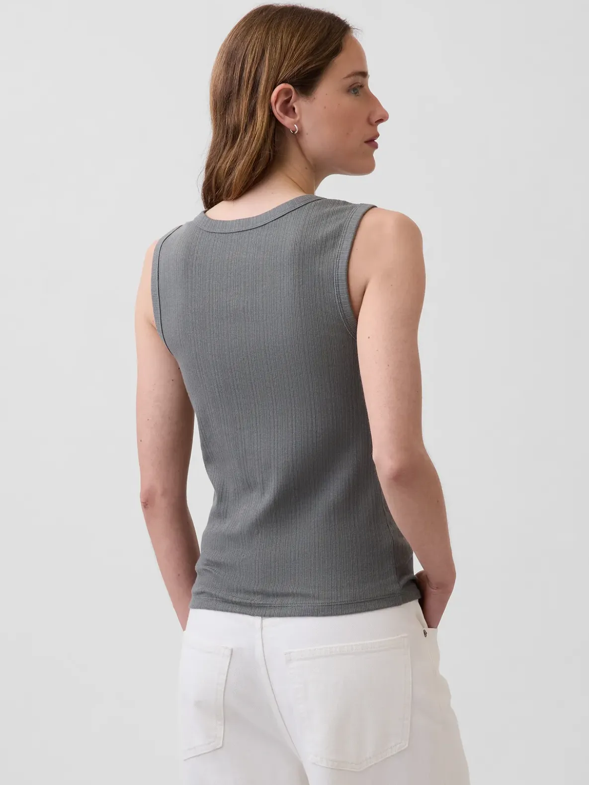 Variegated Rib Tank Top