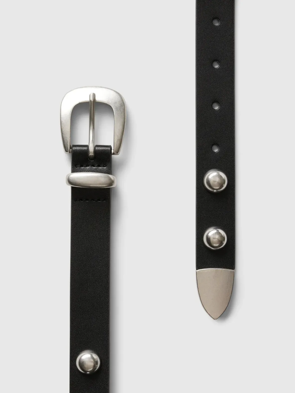 Vegan Leather Studded Belt