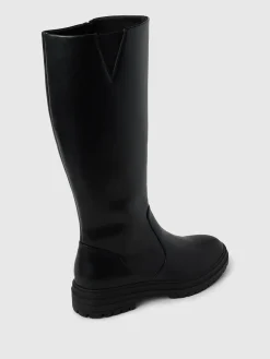 Vegan Leather Tall Boots