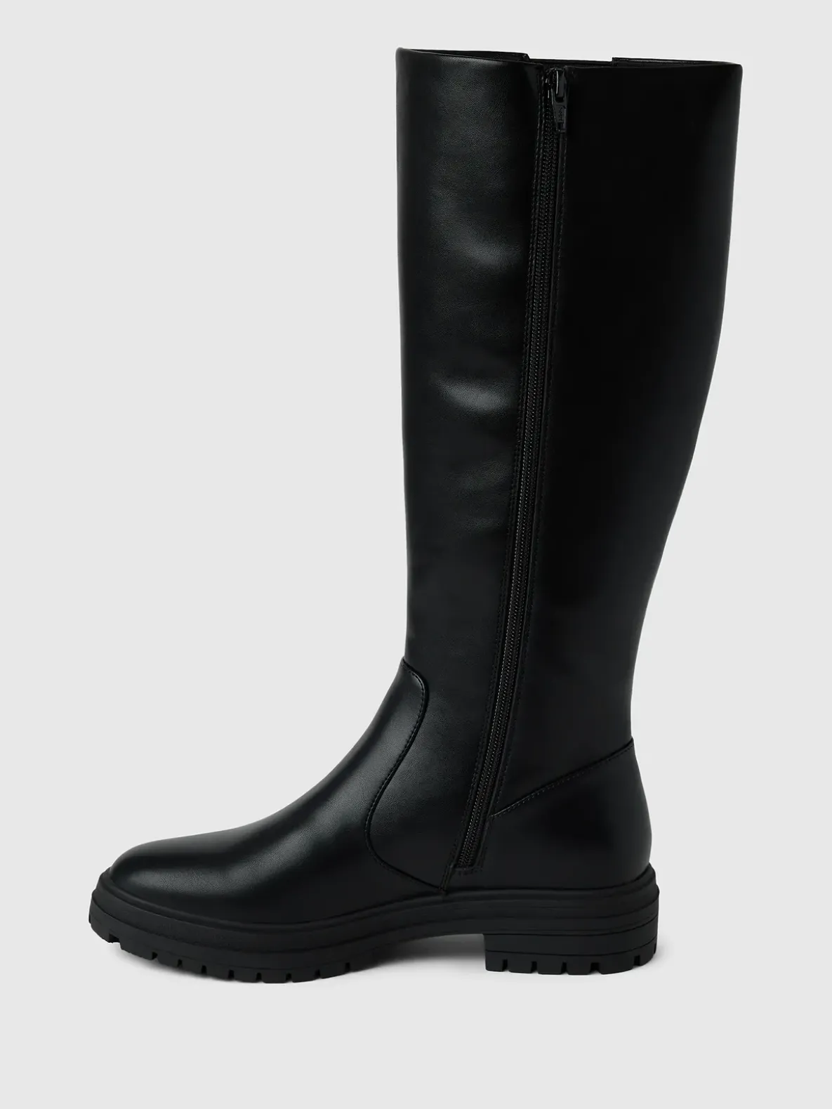Vegan Leather Tall Boots