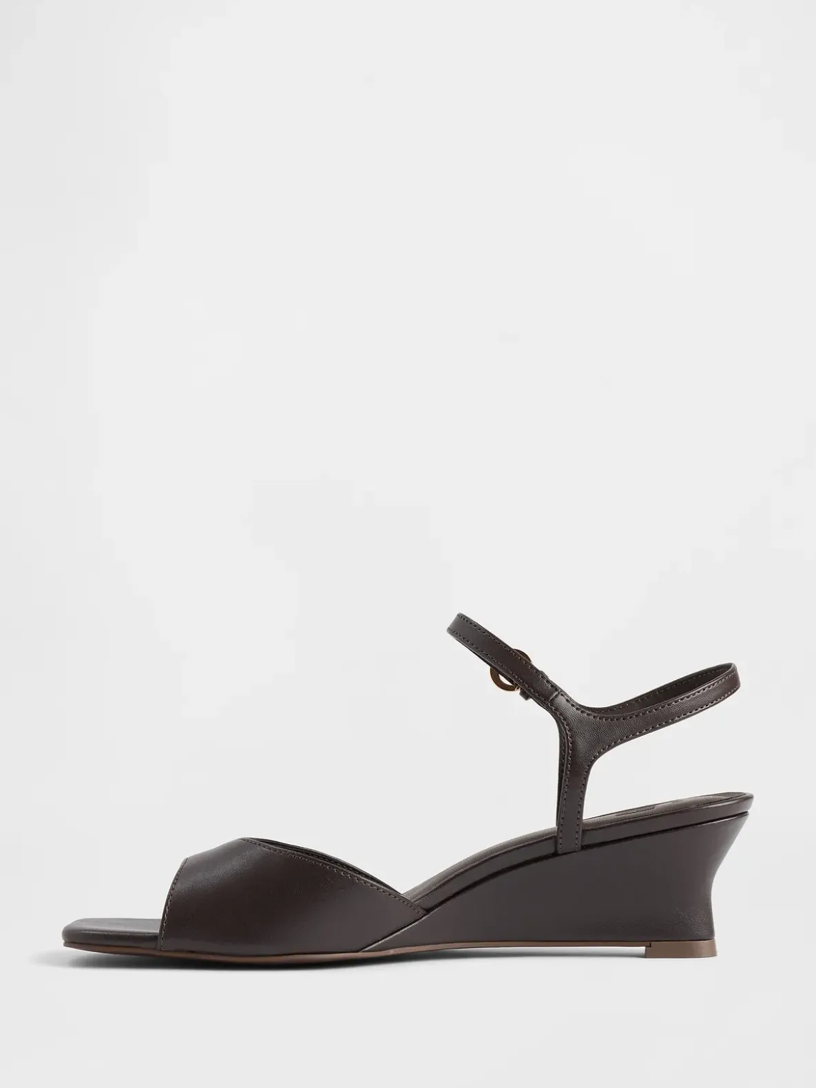 Vegan Leather Wedge Sandals