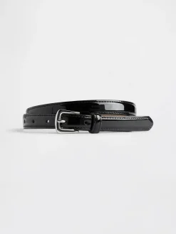 Vegan Patent Leather Belt