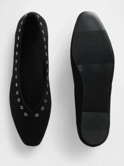 Vegan Suede Ballet Flats
