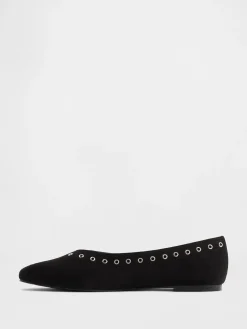 Vegan Suede Ballet Flats