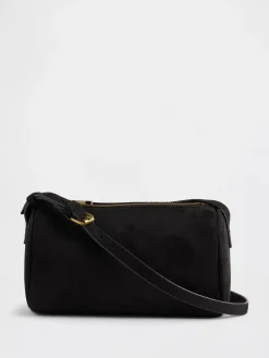 Vegan Suede Barrel Bag